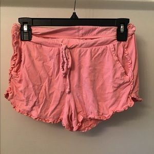 Light pink sleep shorts